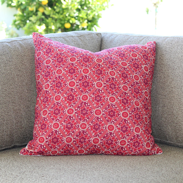 Bungalow Rose Floral Cotton Pillow Cover Wayfair